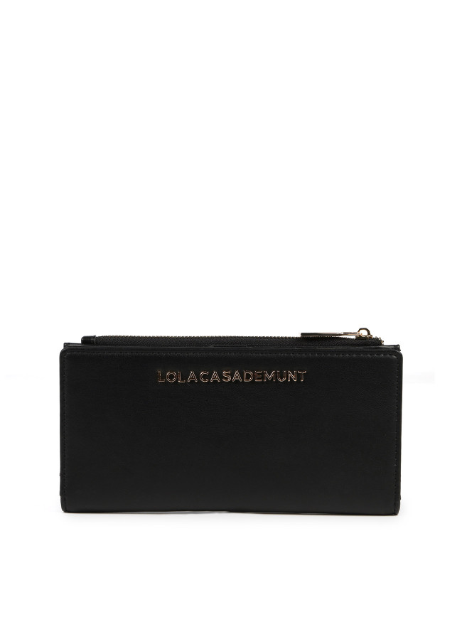 lola casademunt Billetero negro y dorado Ahorra y exporta