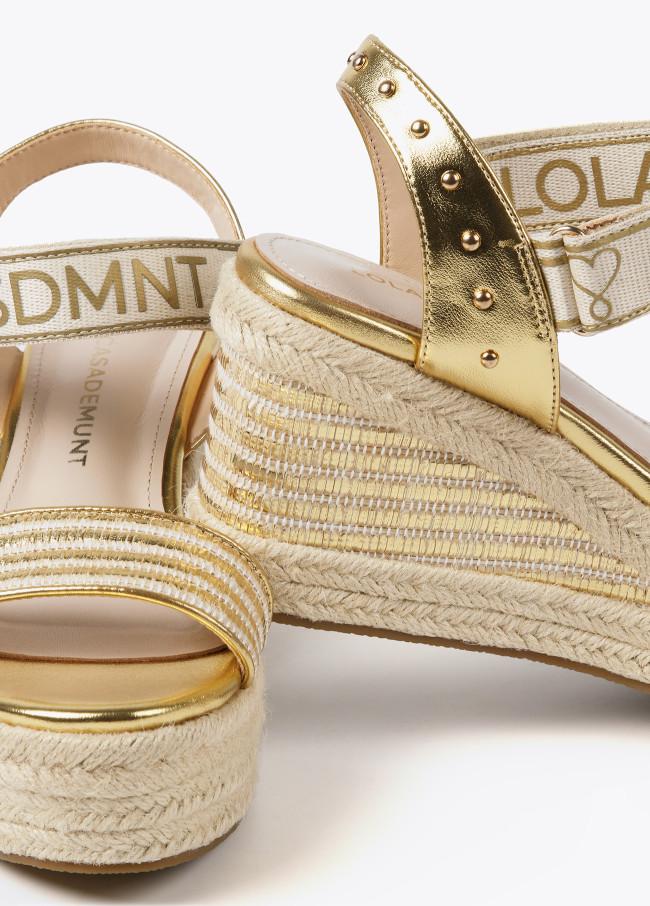 lola casademunt Cuña detalles metalizados Ofertas