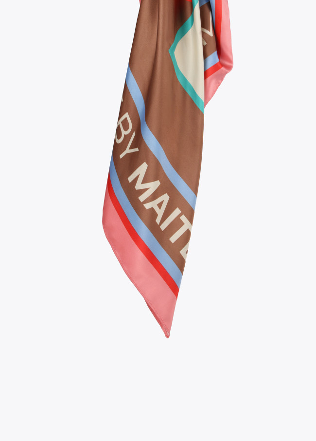 lola casademunt Pañuelo satinado maxi M Tienda de fábrica