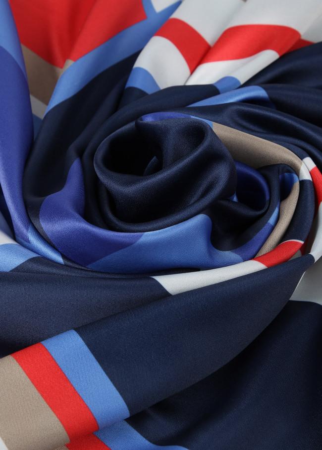 lola casademunt Pañuelo satinado rayas colores Libre de impuestos