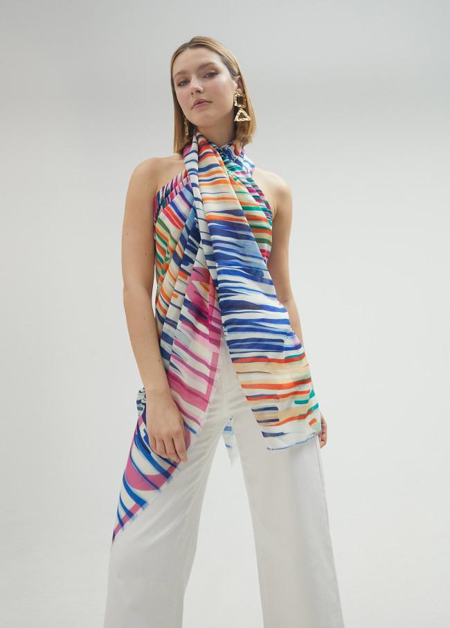 lola casademunt Fular distorsión de colores