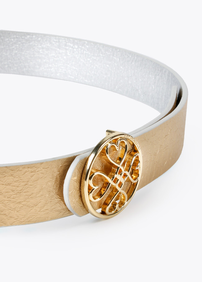 lola casademunt Cinturón reversible trébol corazones Ofertas