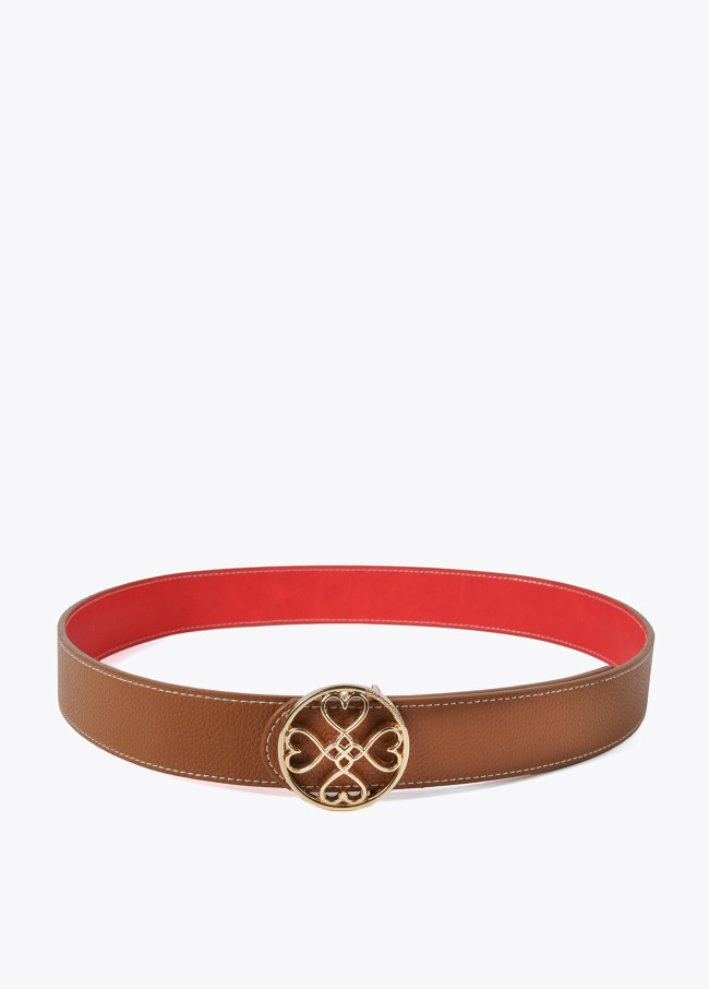 lola casademunt Cinturón reversible trébol corazones Gran oferta