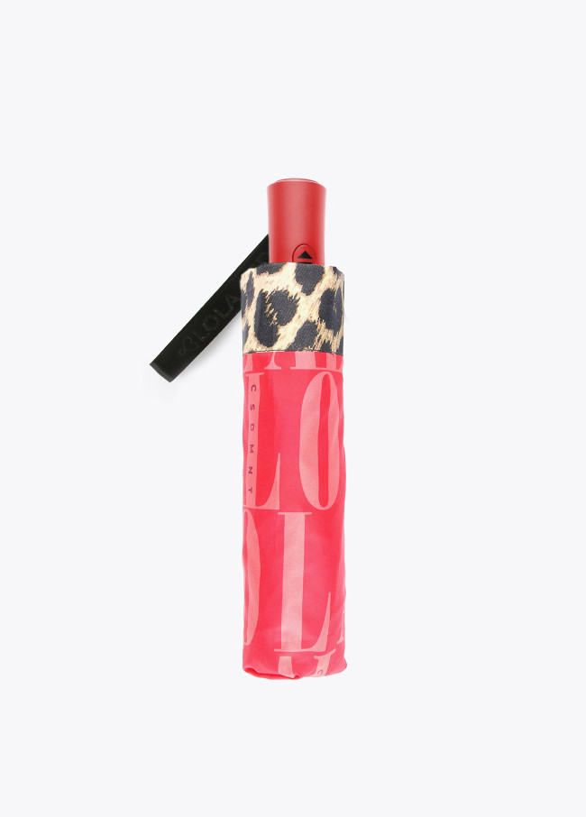 lola casademunt Paraguas logotipado y estampado animal Tienda