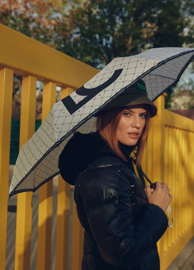 lola casademunt Paraguas pequeño automático logotipado Tienda