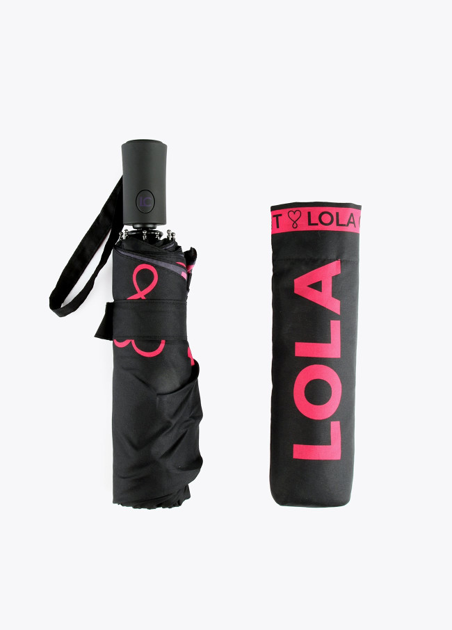 lola casademunt Paraguas pequeño negro automático Rebajas top