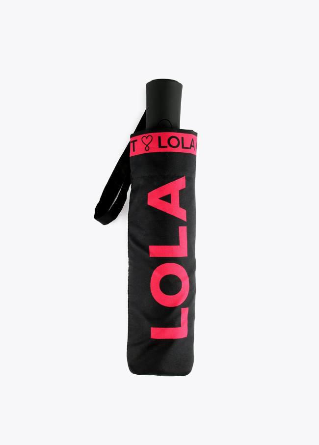 lola casademunt Paraguas pequeño negro automático Rebajas top