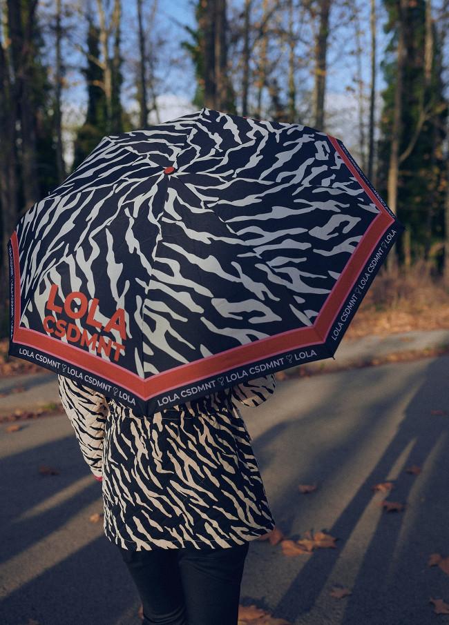 lola casademunt Paraguas pequeño automático print cebra Envío gratis