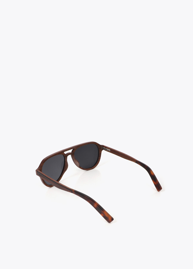 lola casademunt Gafa aviador montura de madera Últimos 3 días