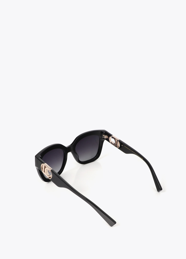 lola casademunt Gafa cuadrada con logo dorado ÚLTIMAS EDICIONES