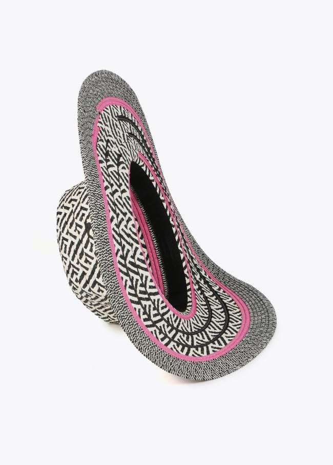 lola casademunt Sombrero floppy efecto rafia multicolor Precios de Black Friday