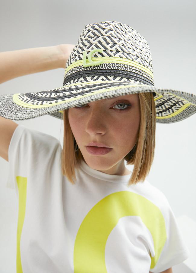 lola casademunt Sombrero floppy efecto rafia multicolor En oferta