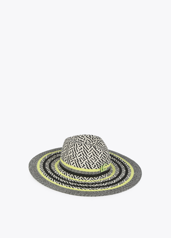 lola casademunt Sombrero floppy efecto rafia multicolor En oferta