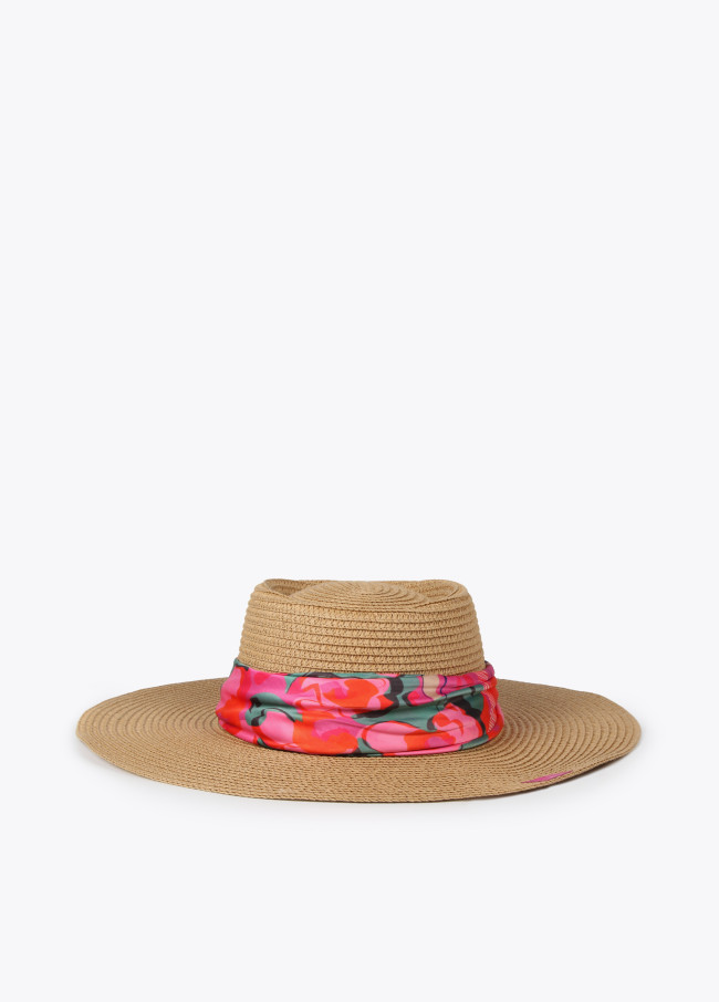 lola casademunt Sombrero efecto rafia lazo Oferta exclusiva