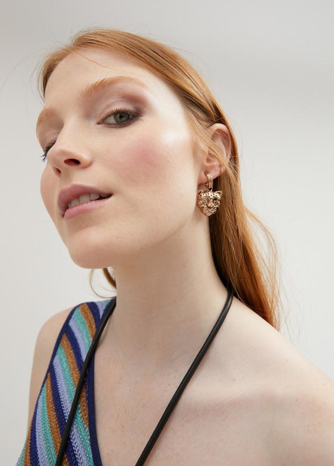 lola casademunt Pendientes leopardo Precio ultrabajo