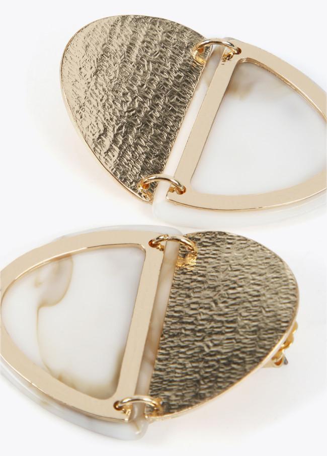 lola casademunt Pendientes doble pieza metal Outlet online