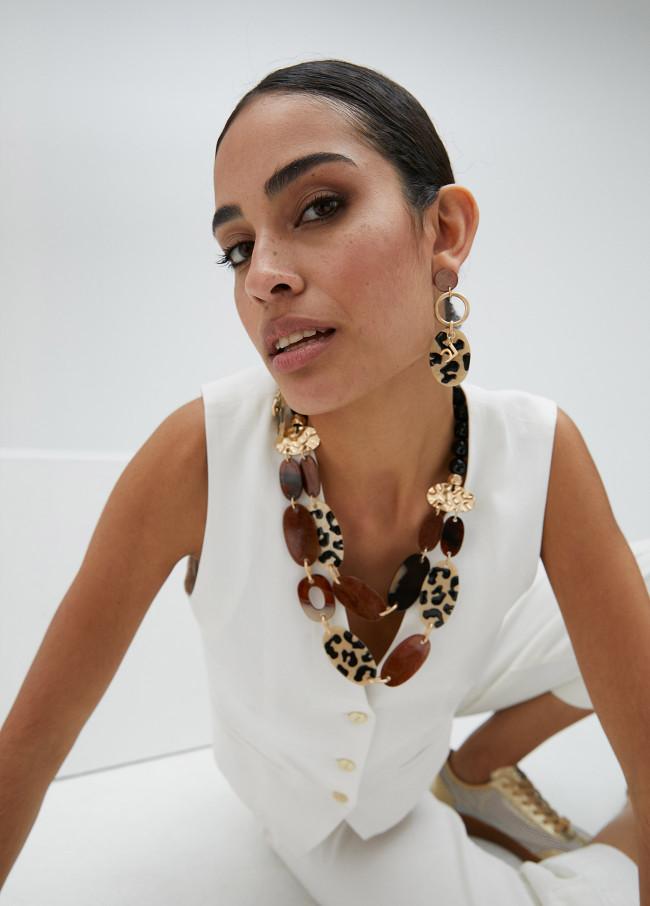 lola casademunt Pendientes con pieza estampada Ofertas