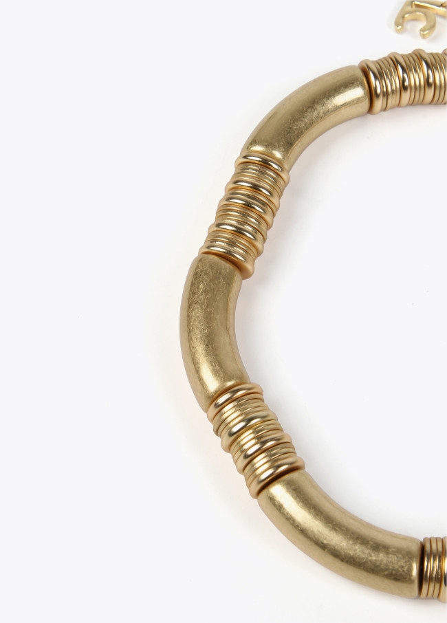 lola casademunt Collar piezas oro mate Rebajas baratas