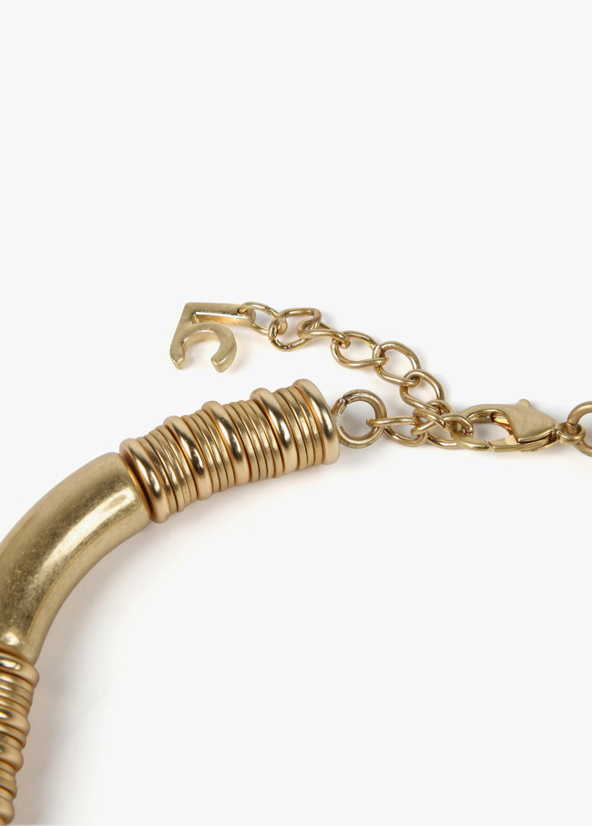 lola casademunt Collar piezas oro mate Rebajas baratas