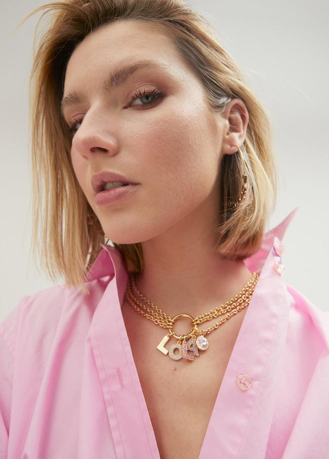 lola casademunt Collar multi cadena y charms Lola Love Rebajas de fábrica