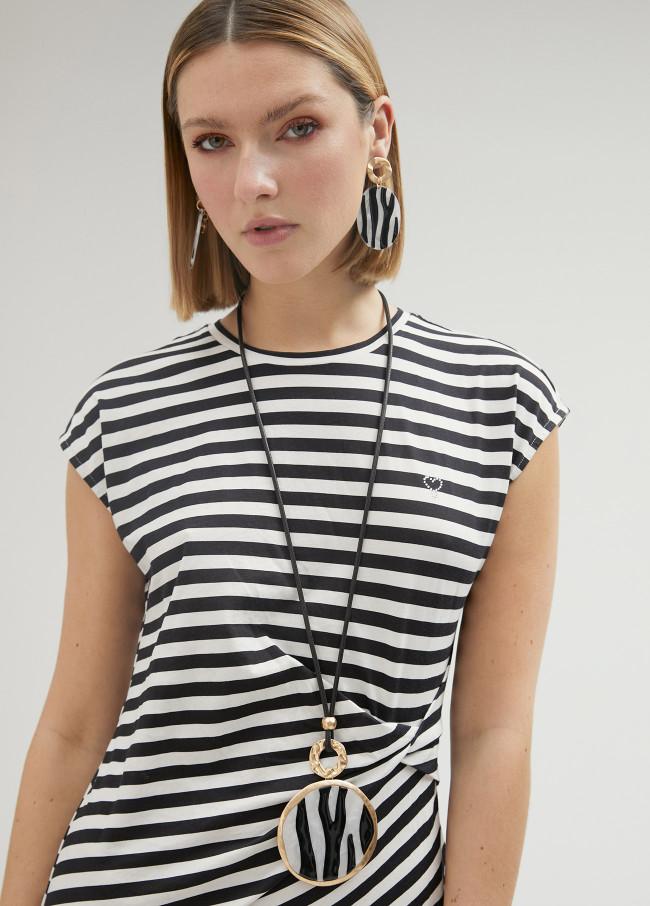 lola casademunt Collar pieza animal print zebra Los más vendidos