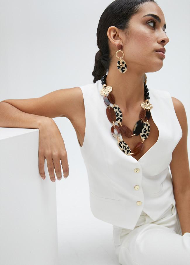 lola casademunt Collar animal print Tienda