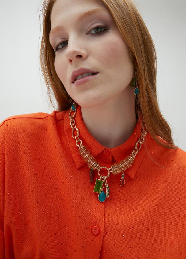 lola casademunt Collar piezas acrílicas colores Liquidación