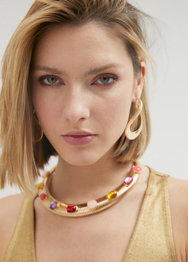 lola casademunt Collar elástico incrustaciones Mejor oferta