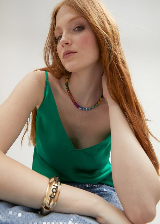 lola casademunt Collar maxi riviere Rebajas online