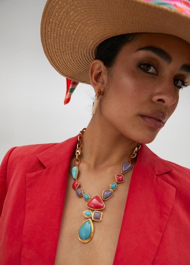 lola casademunt Collar combinado piezas colores Oferta especial