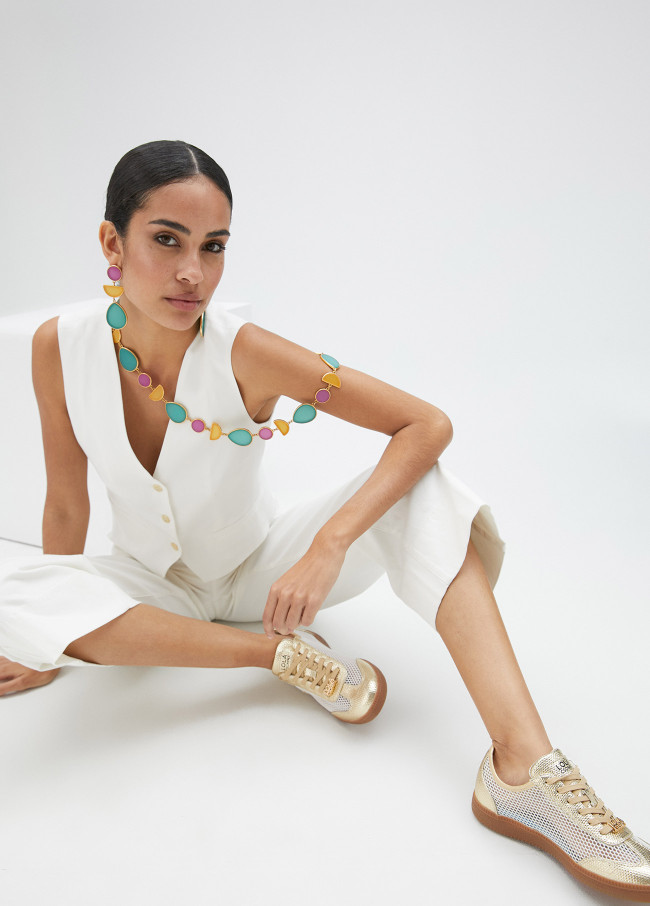 lola casademunt Collar piezas geométricas de colores Envío gratis