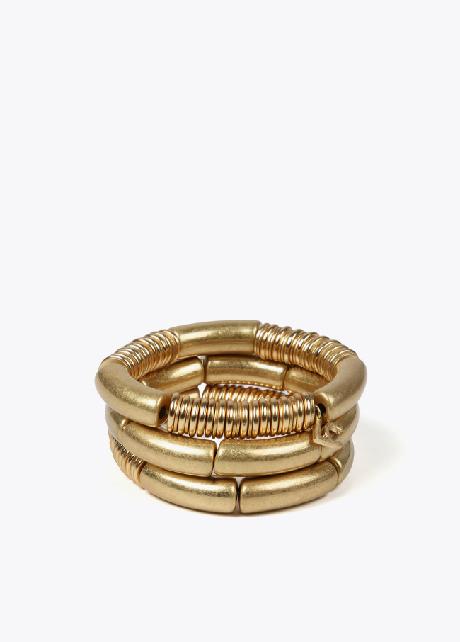lola casademunt Pack pulseras elásticas oro mate ÚLTIMAS EDICIONES