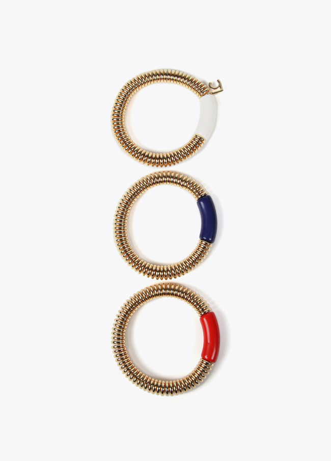 lola casademunt Pack pulseras con pieza de color acrílica Precio de fábrica