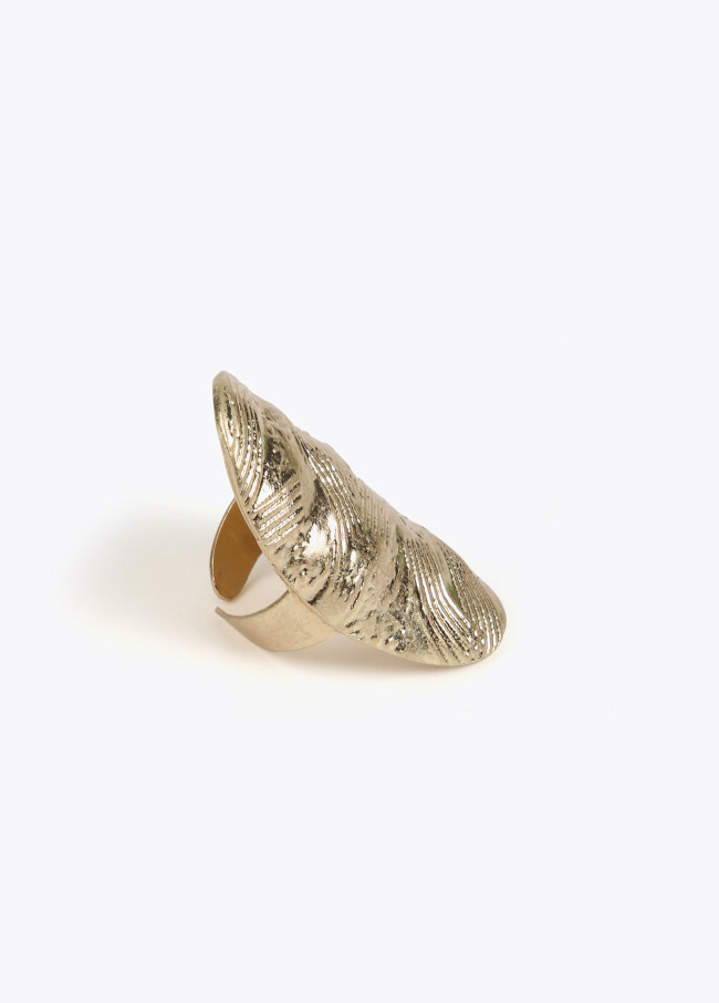 lola casademunt Anillo maxi textura Tienda de fábrica