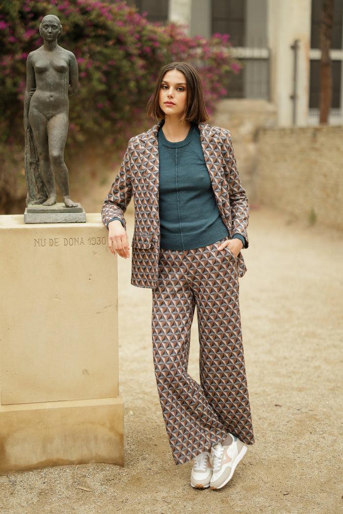 luna llena Blazer Dolly Estampado Berlin BK75 – Luna Llena Venta caliente