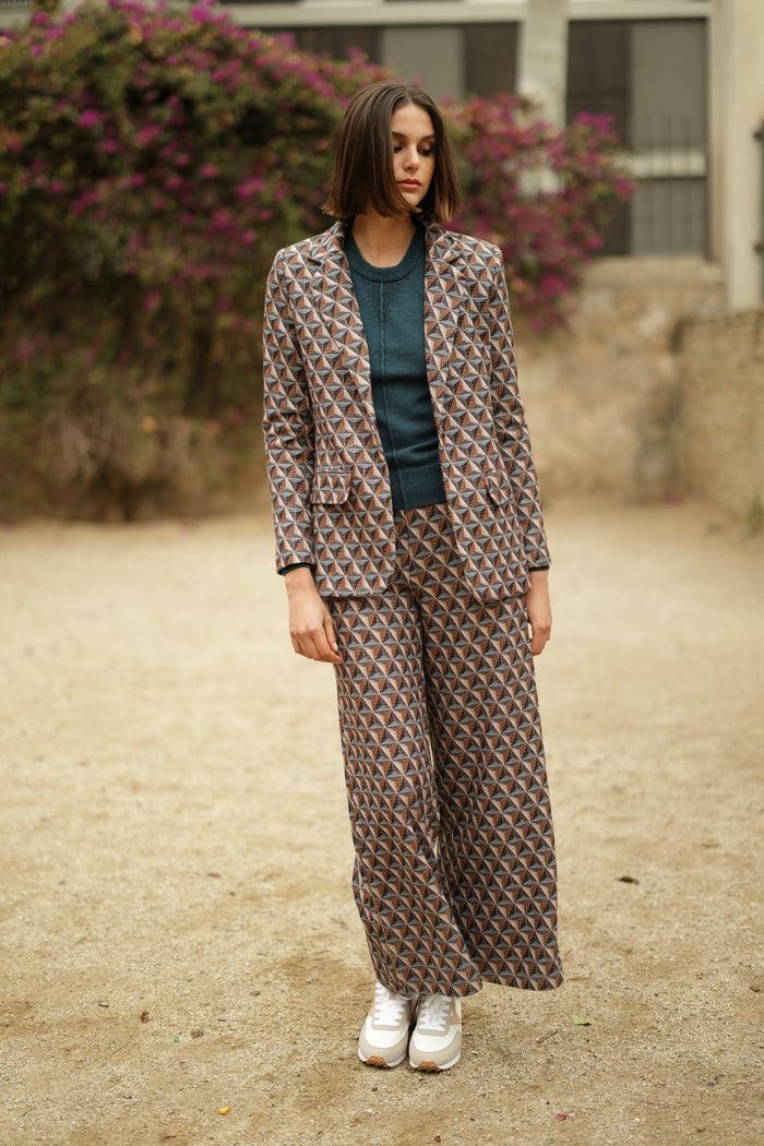 luna llena Blazer Dolly Estampado Berlin BK75 – Luna Llena Venta caliente