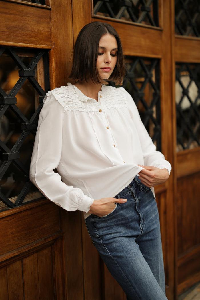 luna llena Blusa Apollonia VI205 – Luna Llena Descuento
