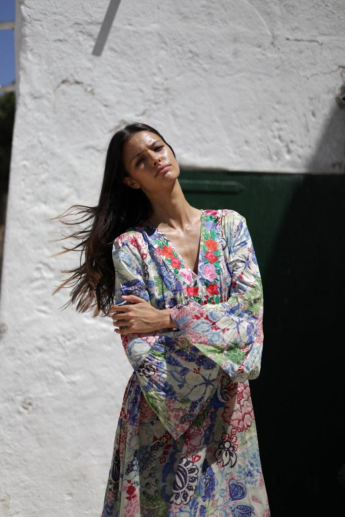 luna llena Vestido largo Micaela Colección Zante MA23 – Luna Llena En oferta