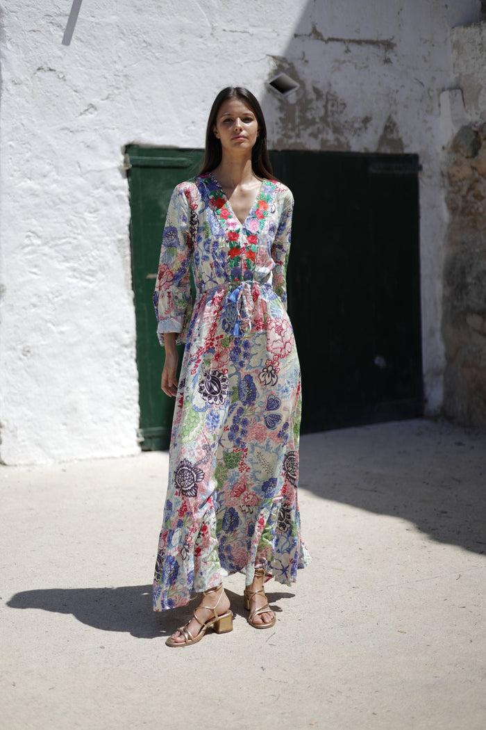 luna llena Vestido largo Micaela Colección Zante MA23 – Luna Llena En oferta