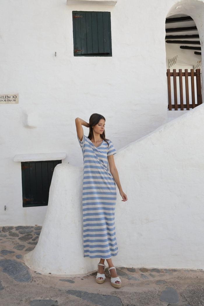 luna llena Vestido Rayas Palamos TS401 – Luna Llena En oferta