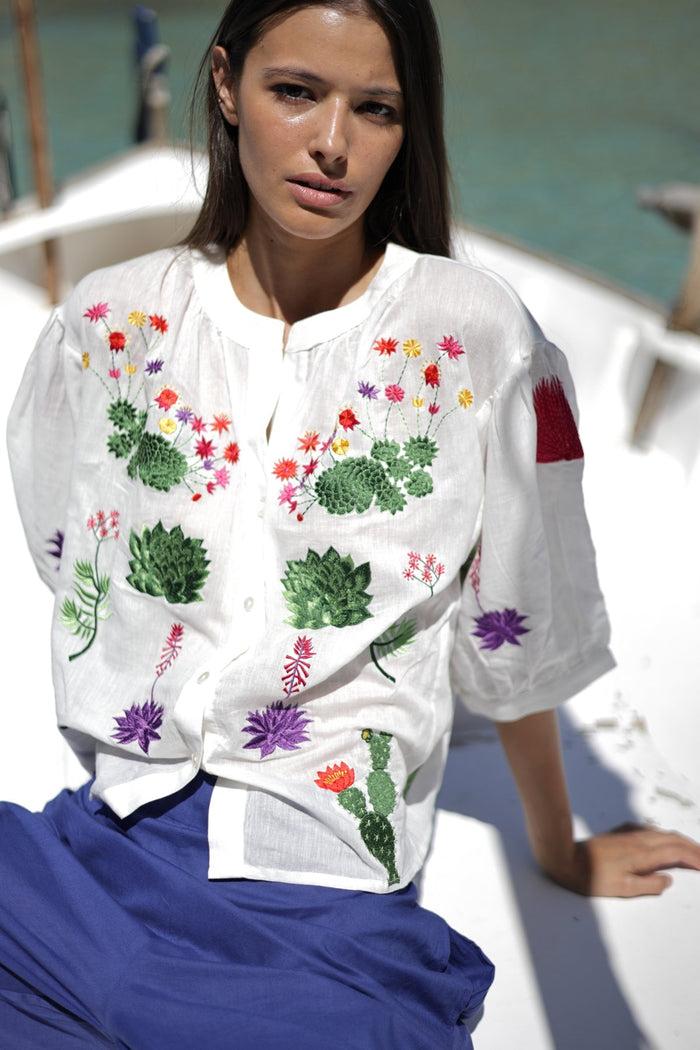 luna llena Blusa Sabrina Bordado Cactus CA30 – Luna Llena Los más vendidos