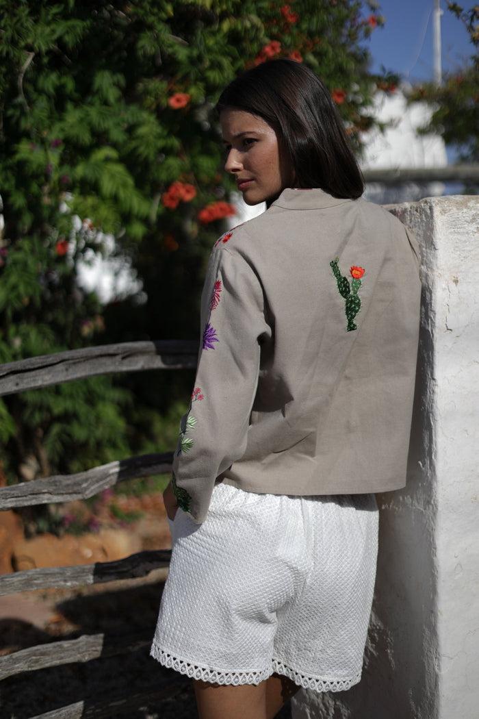 luna llena Chaqueta bordada Cactus CA3 – Luna Llena Último día