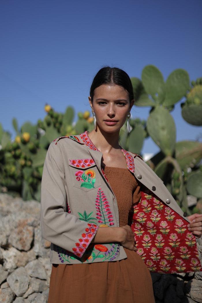 luna llena Chaqueta bordada Colección Ananas PI3 – Luna Llena Precio de fábrica