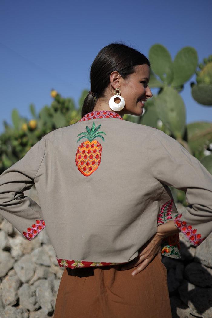 luna llena Chaqueta bordada Colección Ananas PI3 – Luna Llena Precio de fábrica