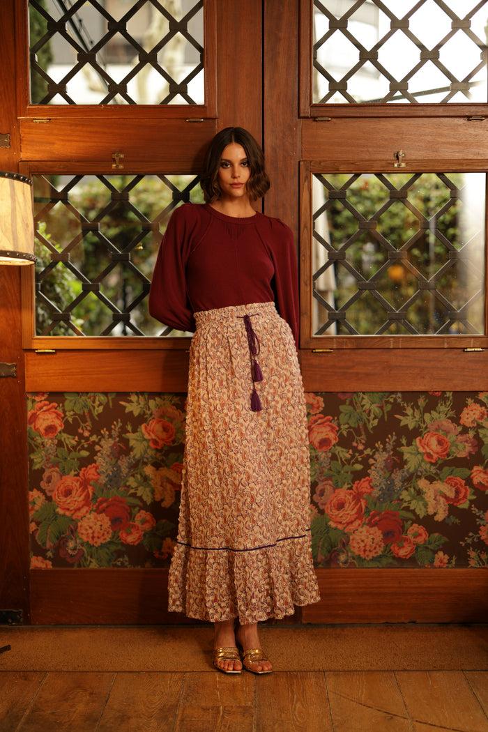 luna llena Falda Penelope Colección Bordeaux CM302 – Luna Llena Rebajas