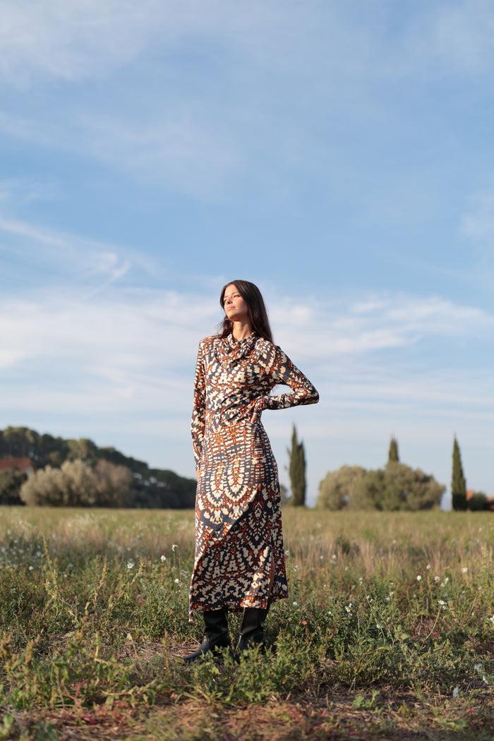 luna llena Vestido Leipzig - Colección Java KY091 – Luna Llena Ventas relámpago