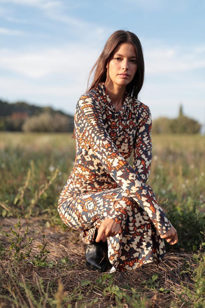 luna llena Vestido Leipzig - Colección Java KY091 – Luna Llena Ventas relámpago