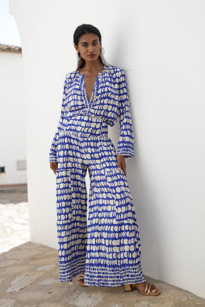 luna llena Pantalón de verano luna llena estampado topos – Luna Llena ÚLTIMAS EDICIONES