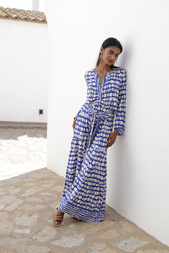 luna llena Pantalón de verano luna llena estampado topos – Luna Llena ÚLTIMAS EDICIONES