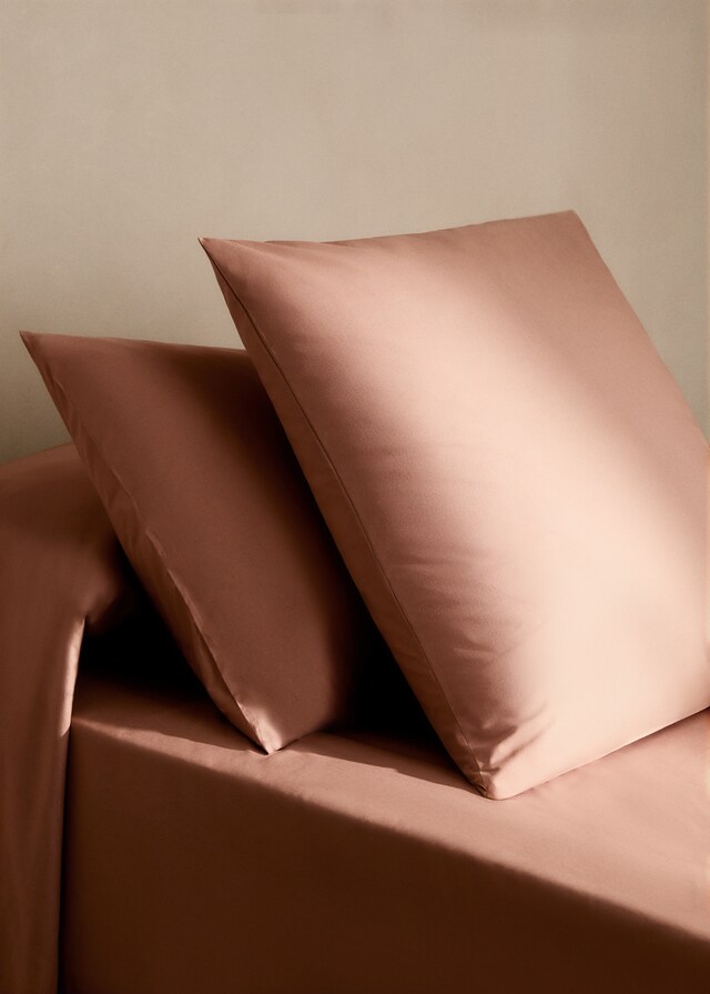 mango Funda almohada algodón percal 50x75cm mango Funda almohada algodón percal 50x75cm